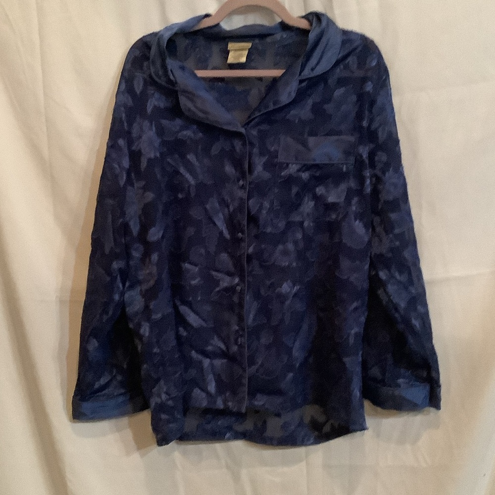 Secret Treasures Navy Patterned Shirt